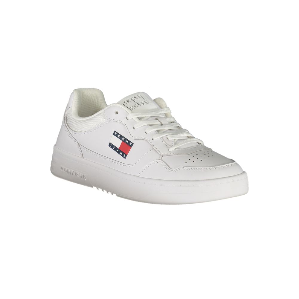 Tommy Hilfiger White Leather Mens Sneaker