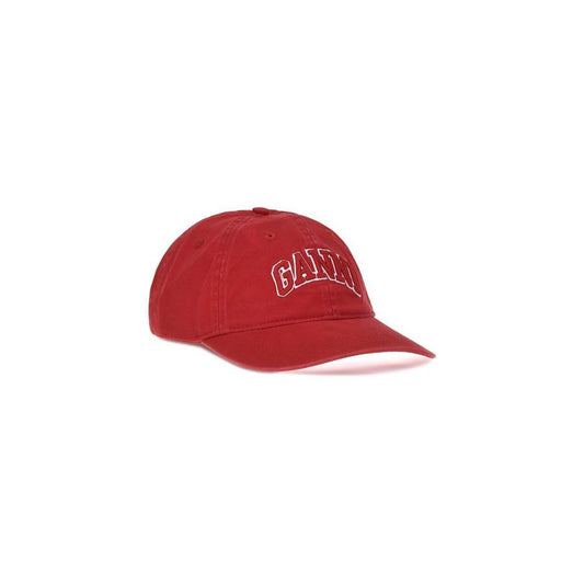 Ganni Logo Baseball Cap 1728,72470364320,Accessories,Ganni,Hats - Women - Accessories,New with tags,Red,UNI,Women,Women - Accessories Ganni GA-A6903403-UNI