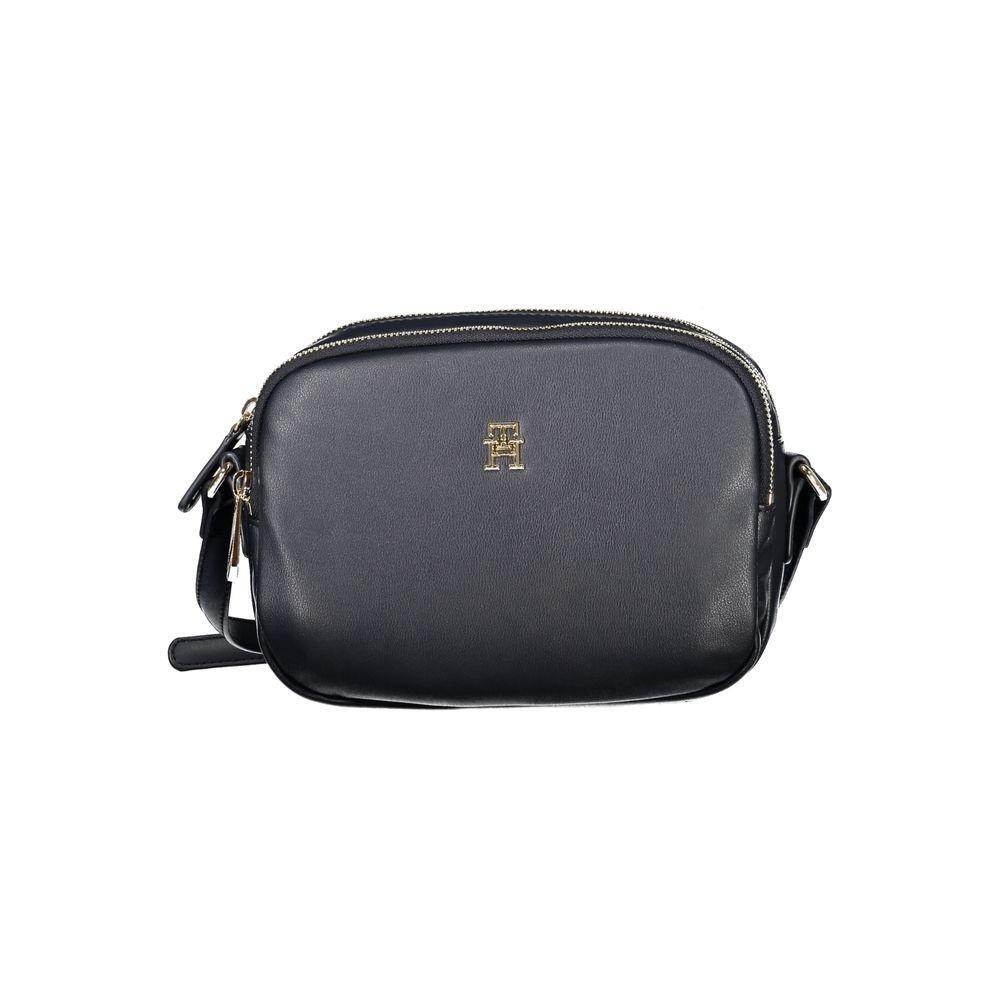 Front view with bag zipped and handles upright.