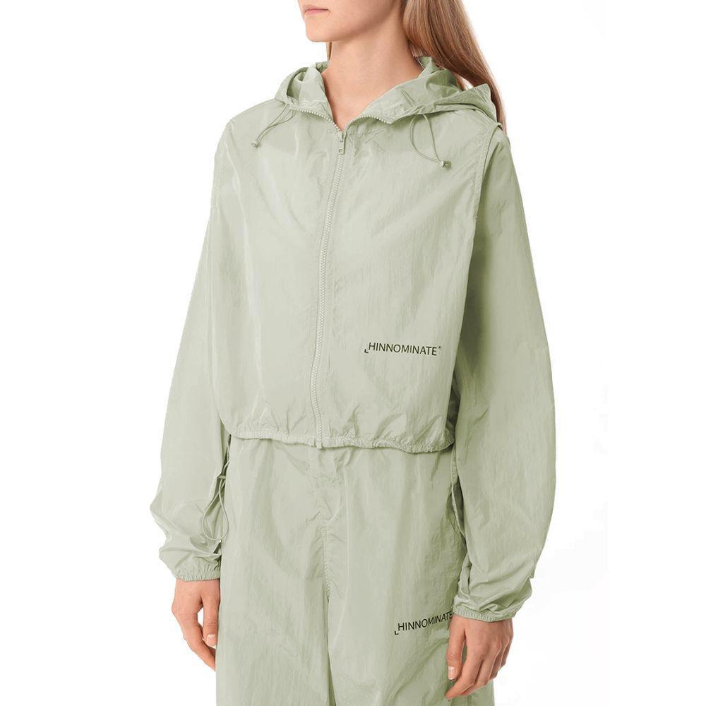 Hinnominate Green Nylon Jackets & Coat HI-15572-XS