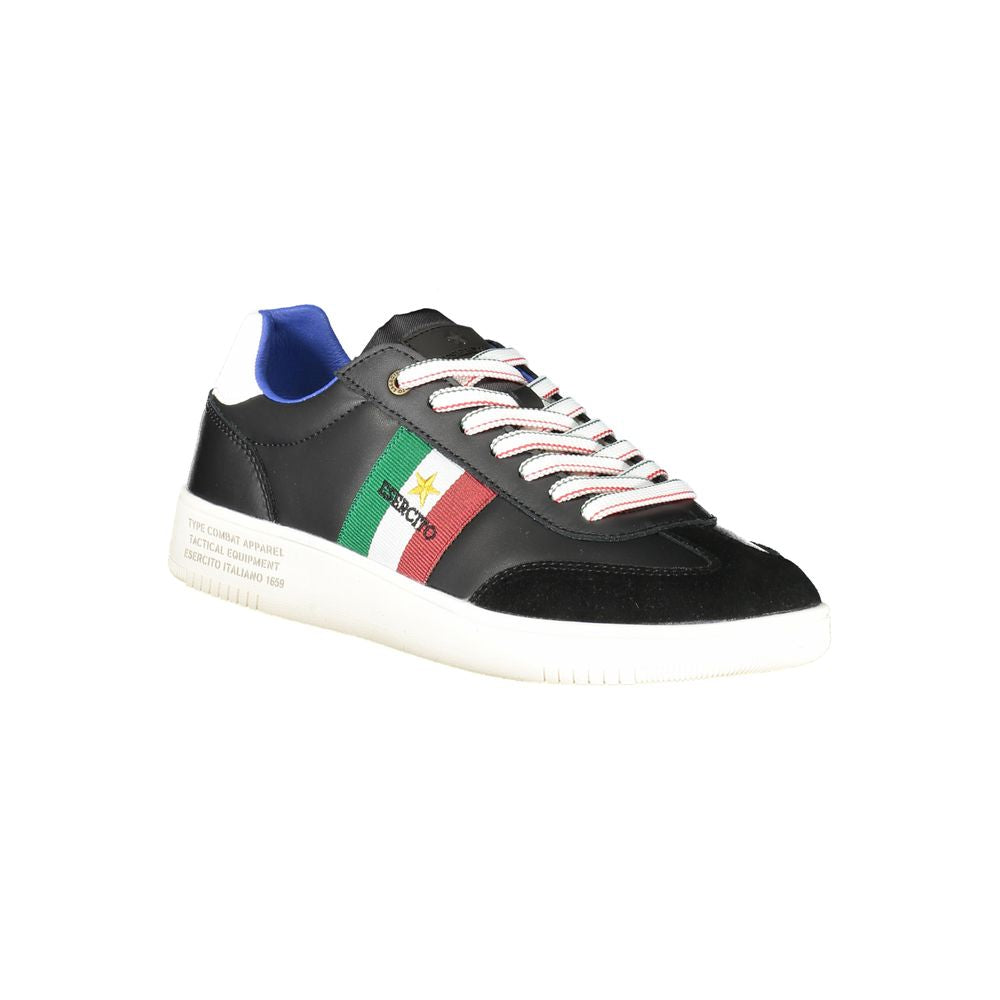 Esercito 1659 Black Leather Men Sneaker