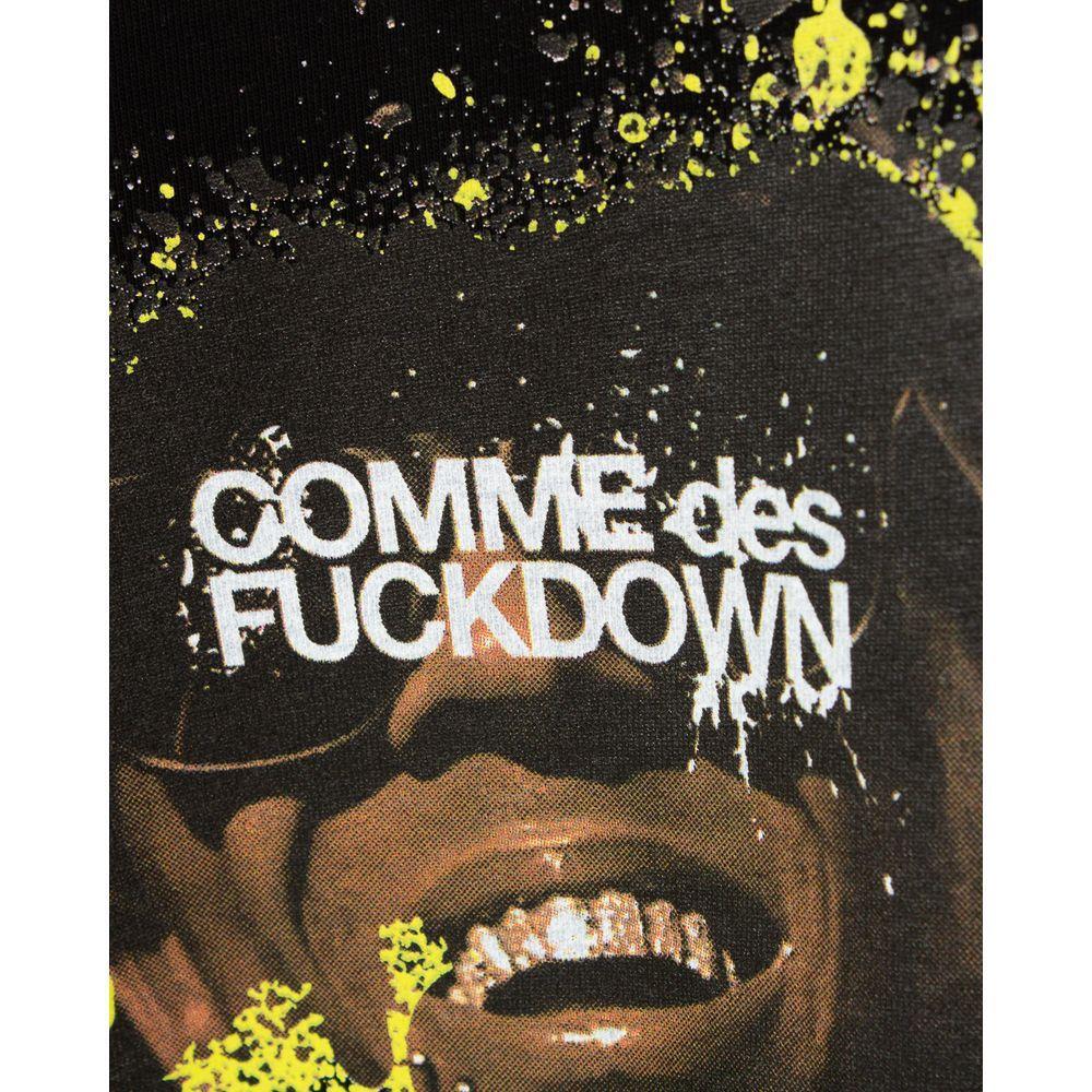 Comme Des Fuckdown Black Cotton T-Shirt CO-13498-XS