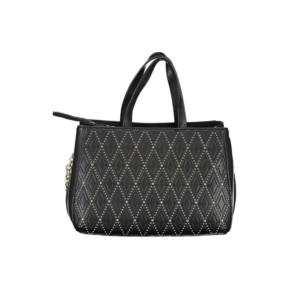 Front view with bag zipped and handles upright.