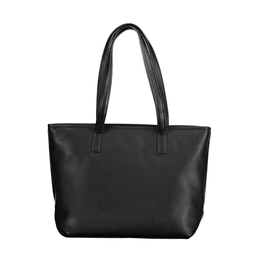 Front view with bag zipped and handles upright.