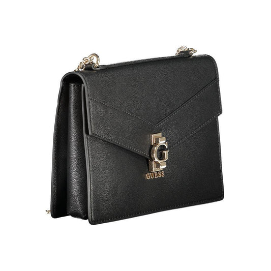 Guess Jeans Black Polyethylene Handbag GU-30908