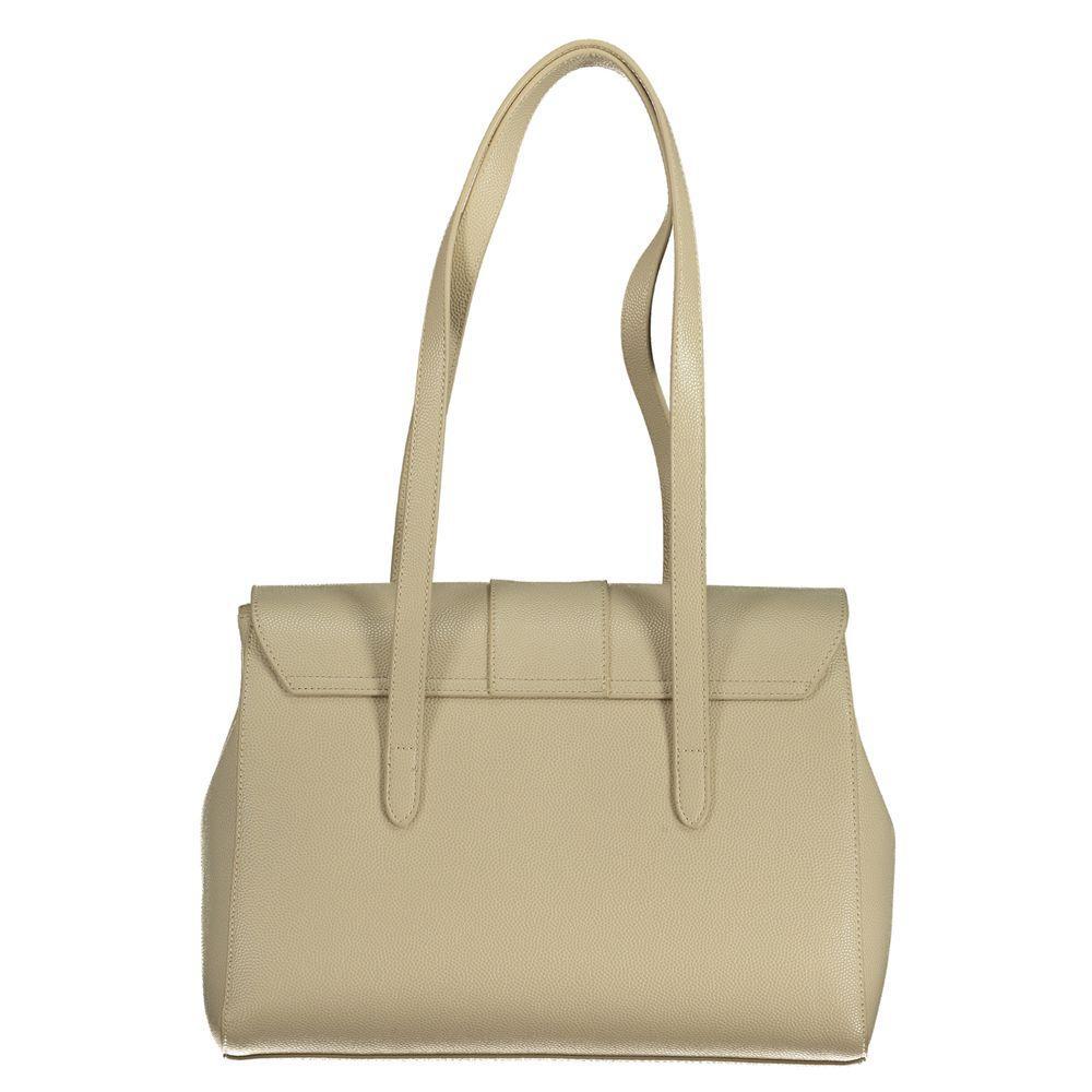 Front view with bag zipped and handles upright.