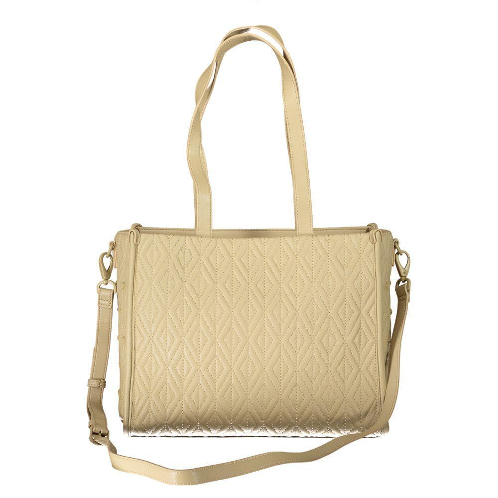 Front view with bag zipped and handles upright.
