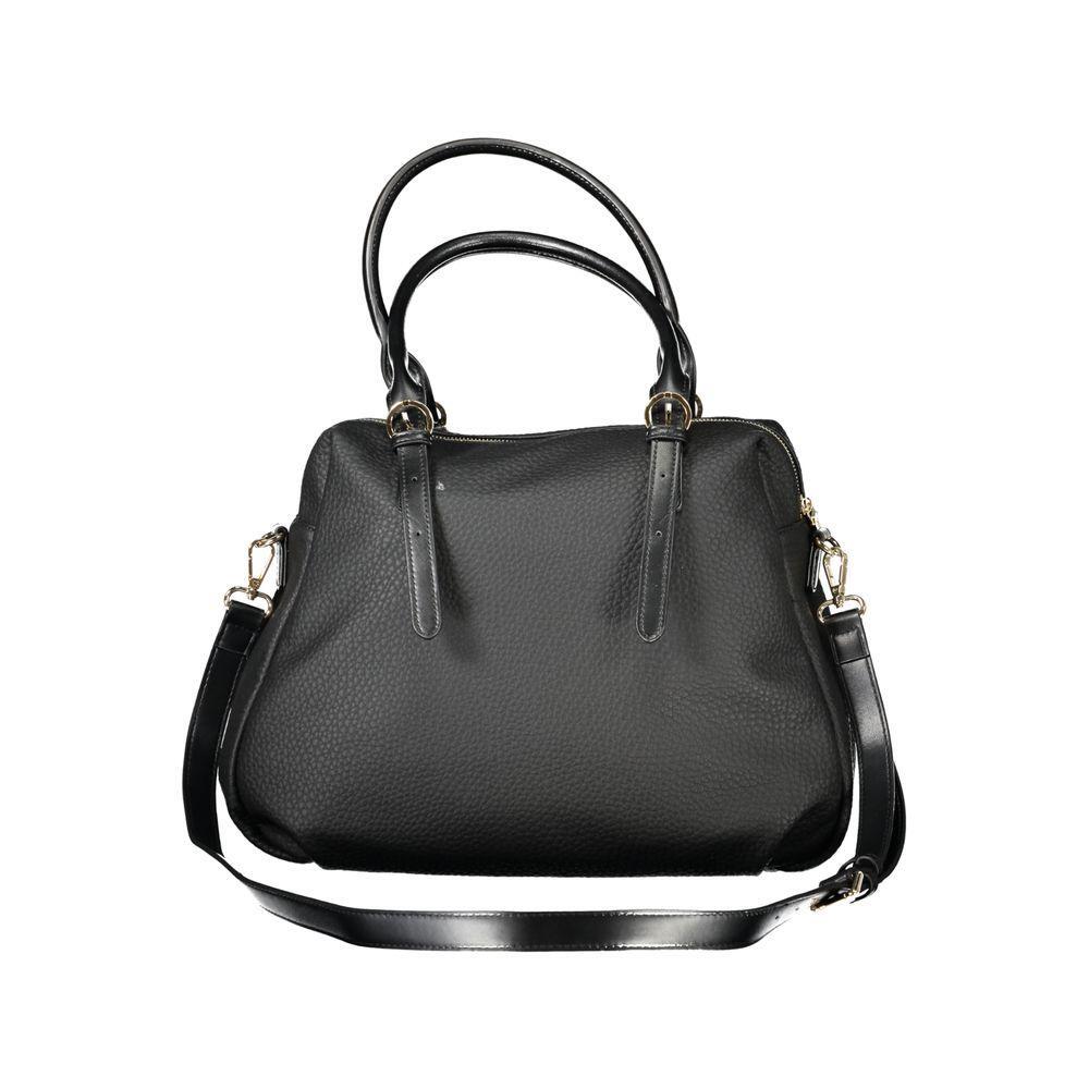 Front view with bag zipped and handles upright.