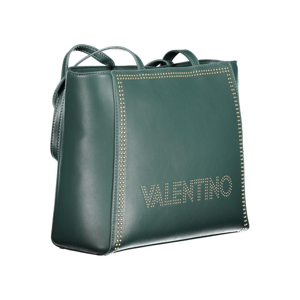 Front view with bag zipped and handles upright.