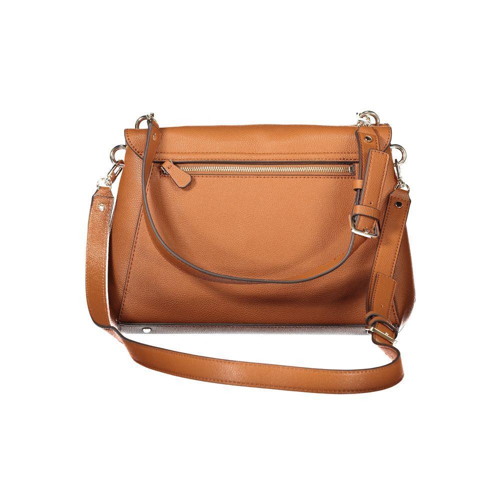 Front view with bag zipped and handles upright.