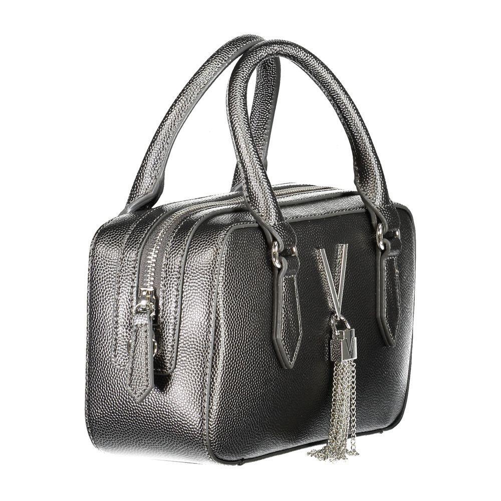 Front view with bag zipped and handles upright.