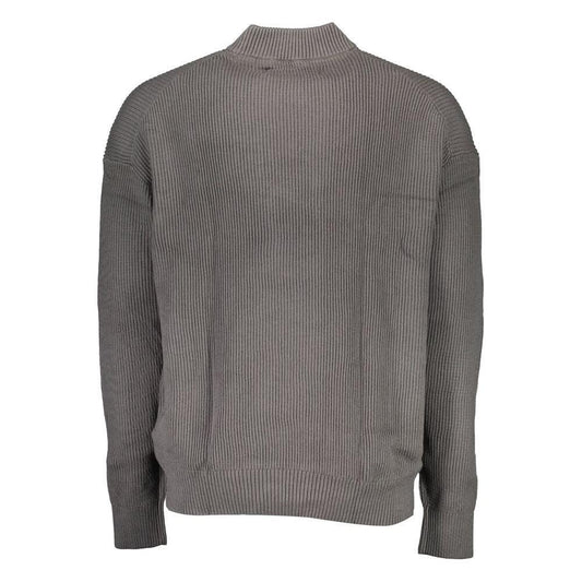 Calvin Klein Gray Cotton Sweater CA-16671-XXL