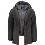 Yes Zee Black Polyester Jacket