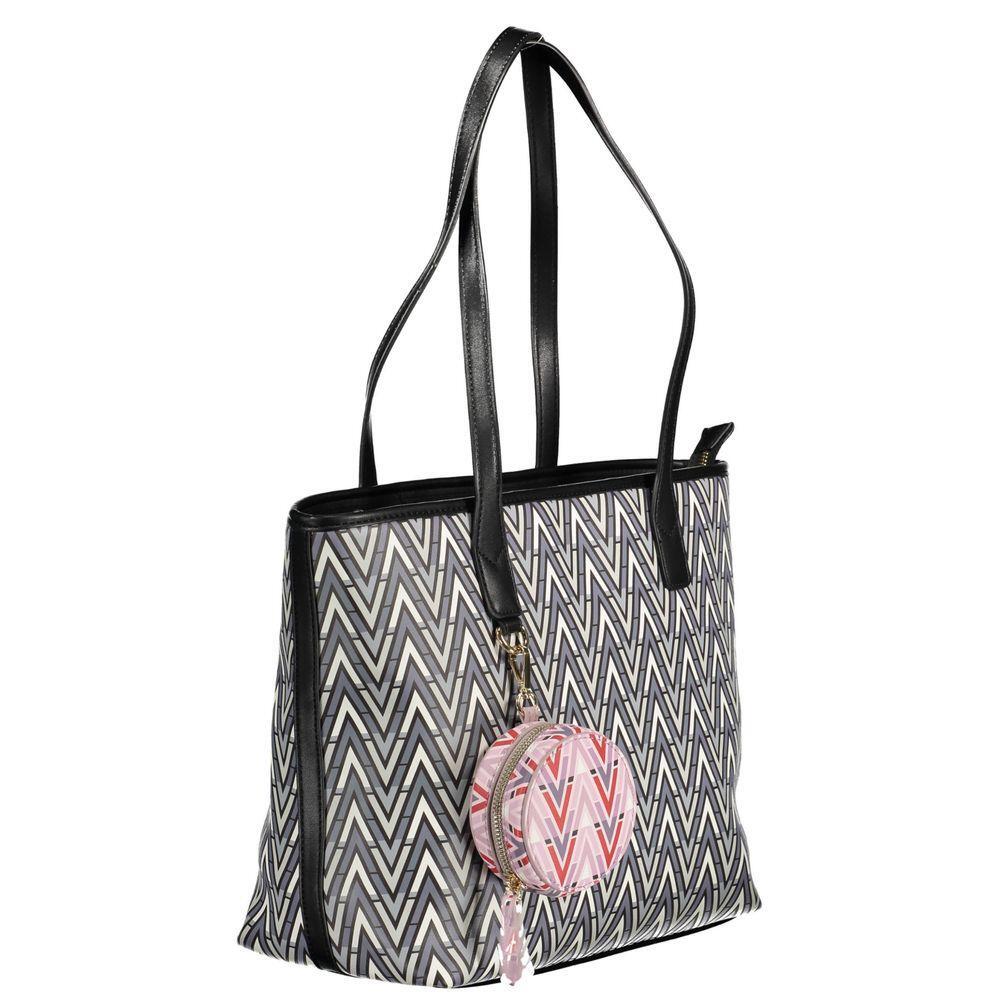 Front view with bag zipped and handles upright.
