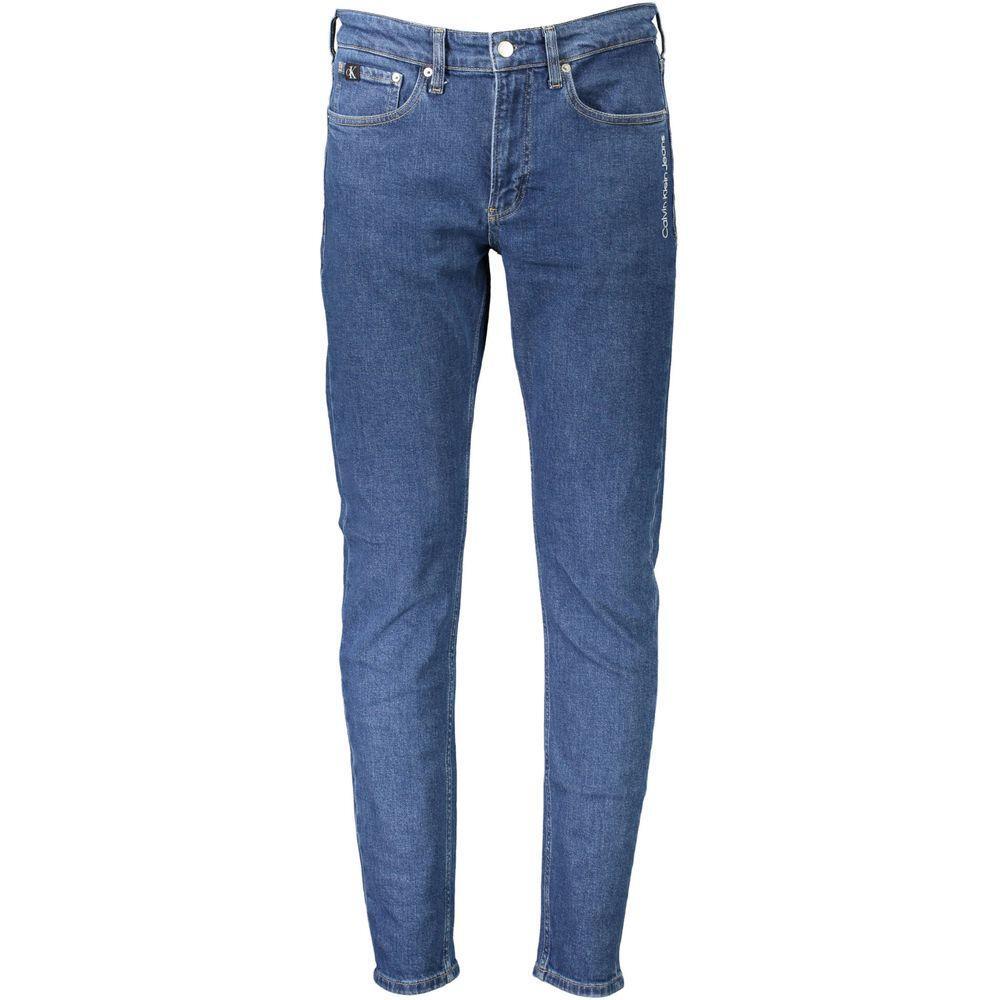 Calvin Klein Blue Cotton Men Jeans