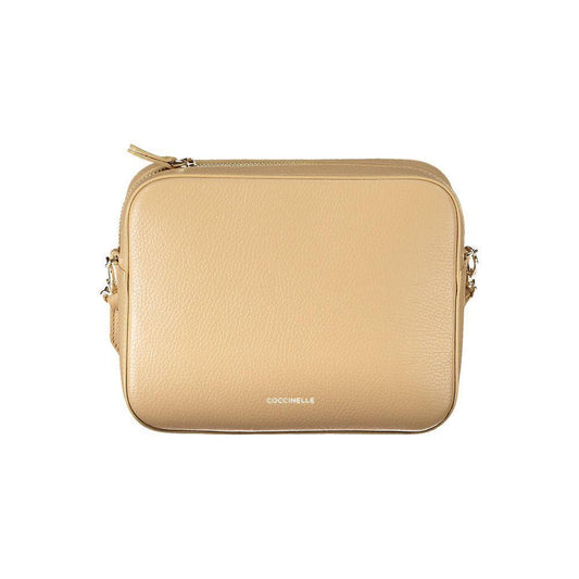 Coccinelle Beige Leather Handbag CO-18571