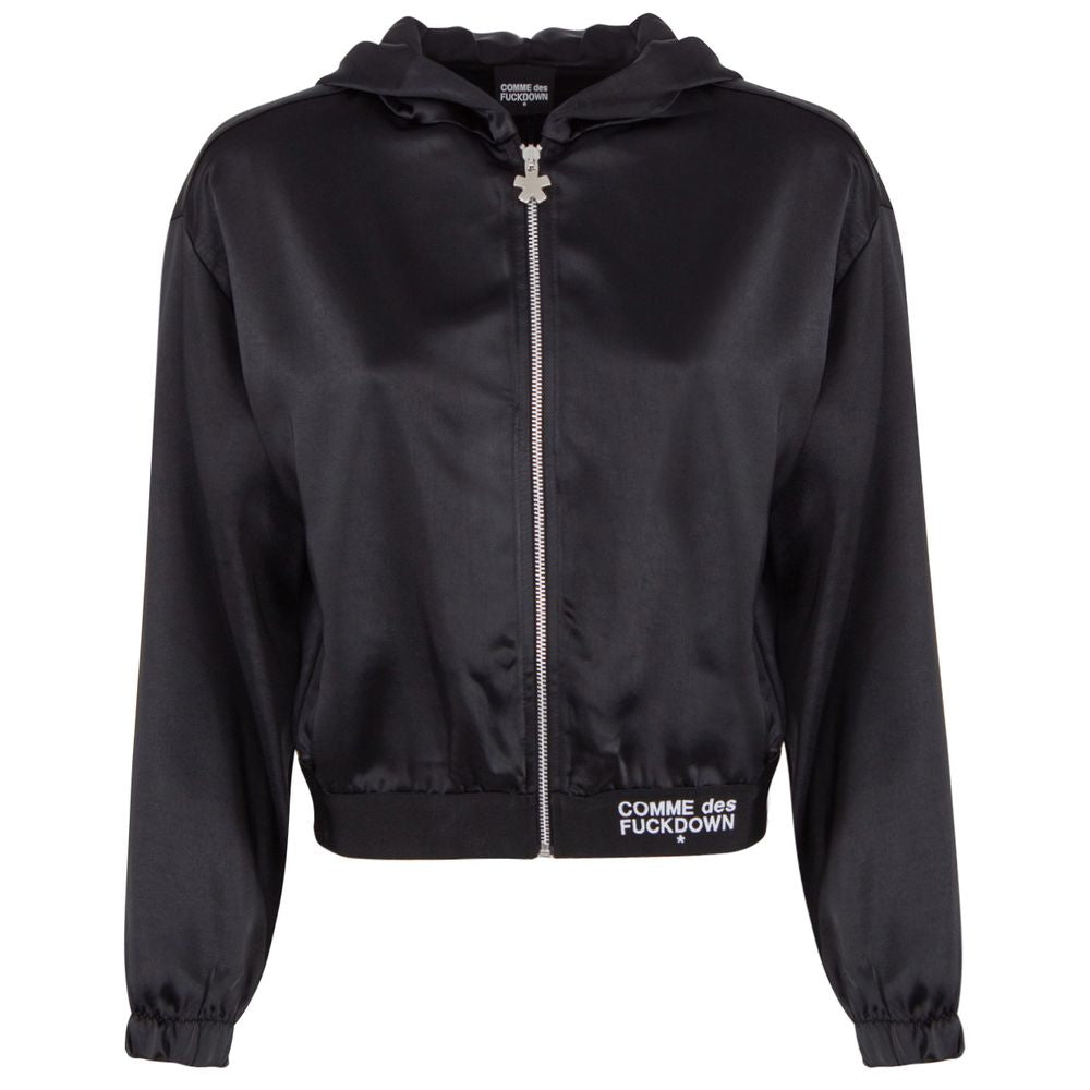 Comme Des Fuckdown Black Polyester Hoody