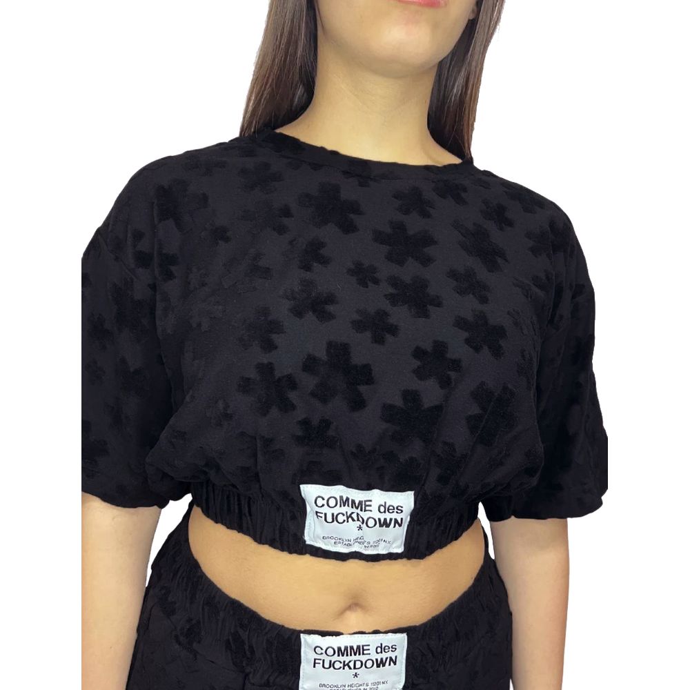 Comme Des Fuckdown Black Cotton Hoody