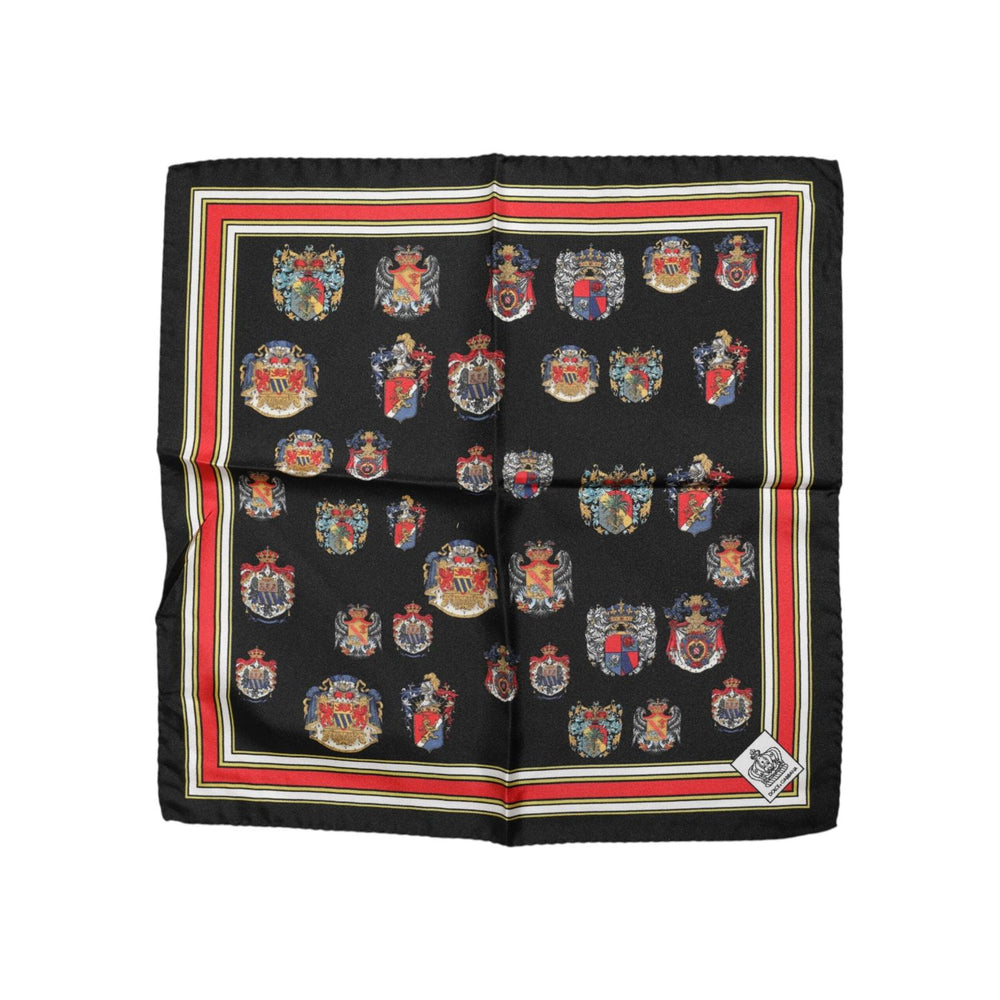 Dolce & Gabbana Multicolor Silk Square Men Foulard Scarf MS7516