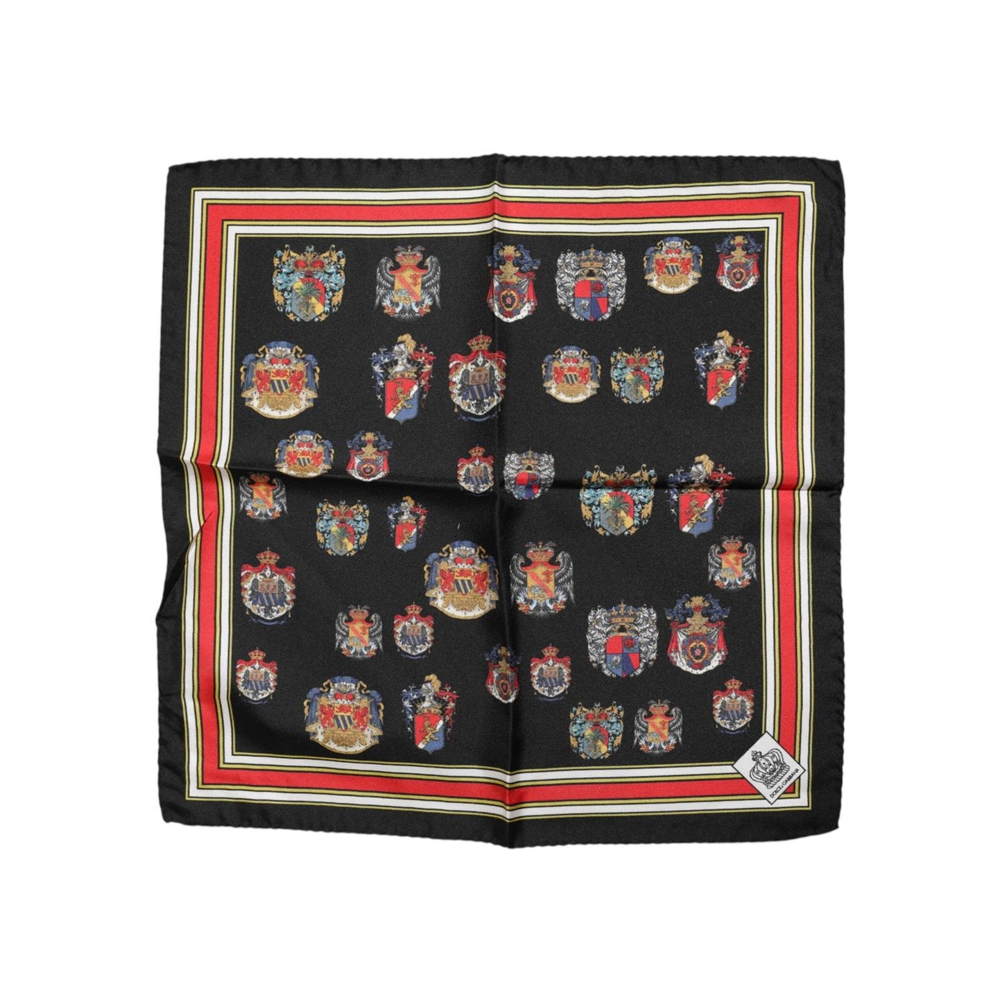 Dolce & Gabbana Multicolor Silk Square Men Foulard Scarf MS7516