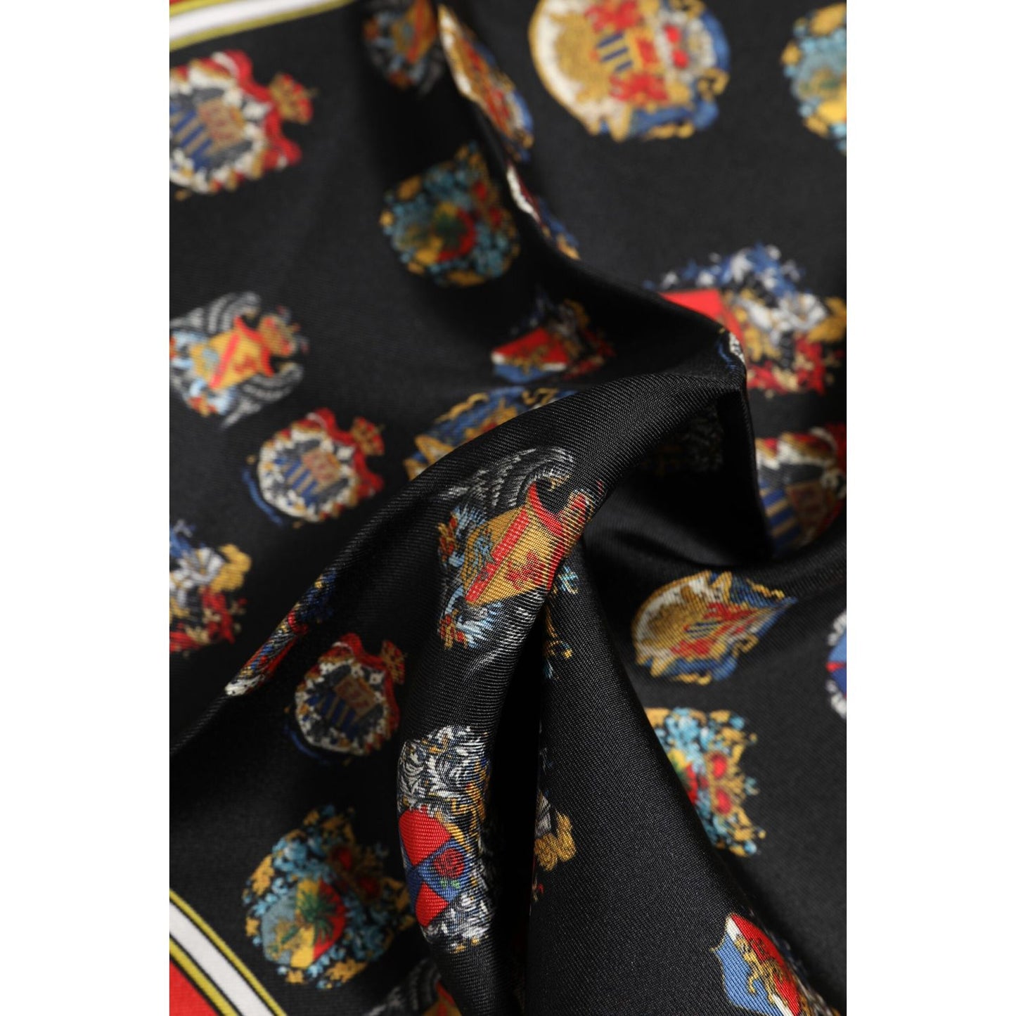 Dolce & Gabbana Multicolor Silk Square Men Foulard Scarf MS7516
