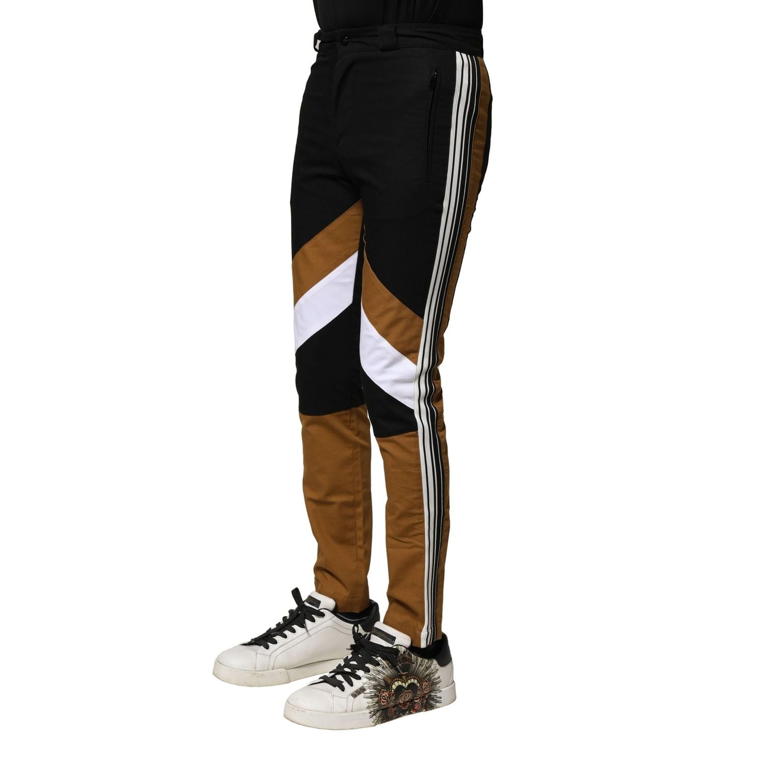 Dolce & Gabbana Multicolor Cotton Slim Fit Men Pants