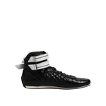 Dolce & Gabbana Black Quilted Leather Lace Up Sneakers Shoes MV7407-44