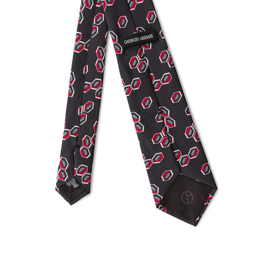 Giorgio Armani Gray Silk Ties & Bowty GIAR-794966220044709