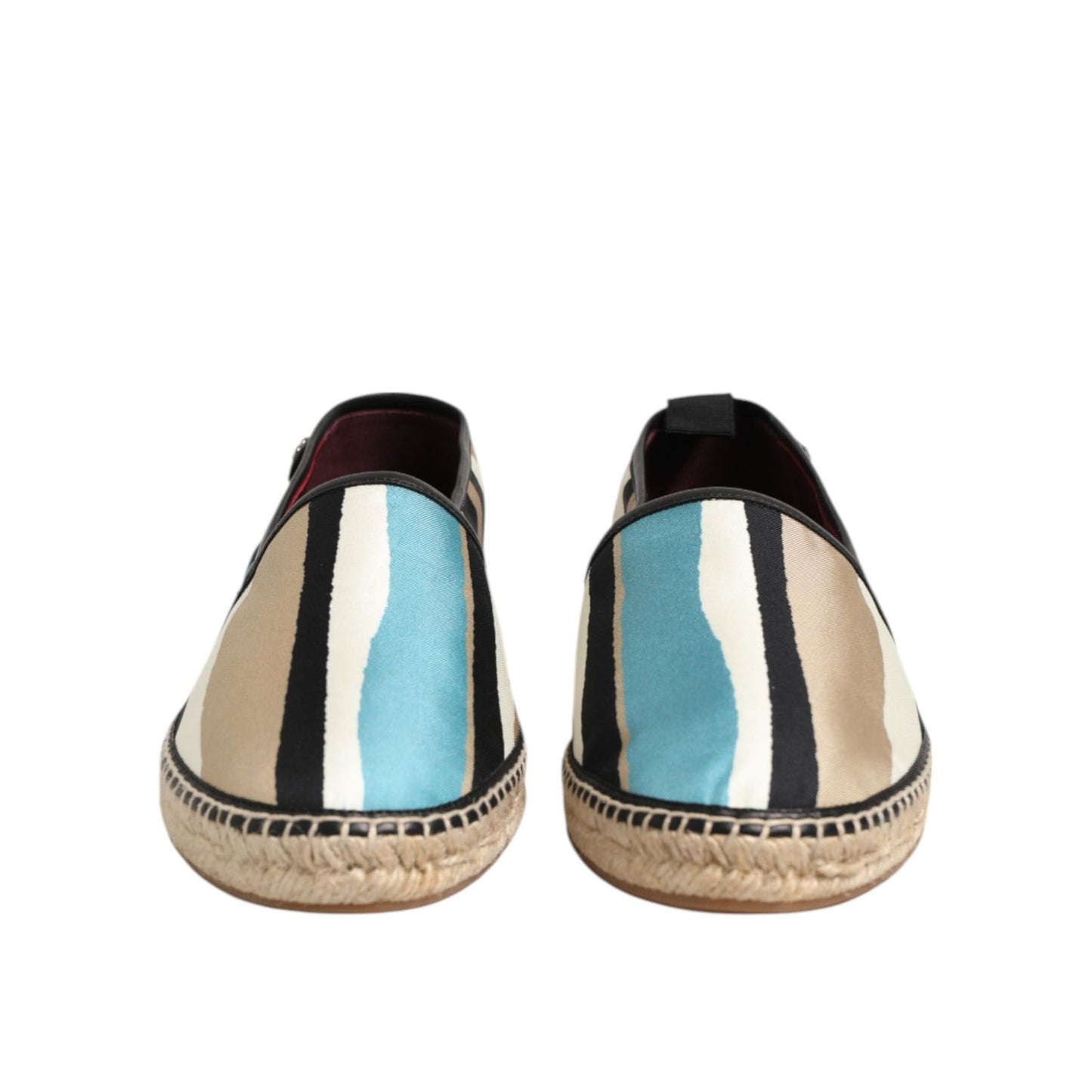 Dolce & Gabbana Multicolor Stripes Canvas Flat Espadrille Shoes MV7493-41