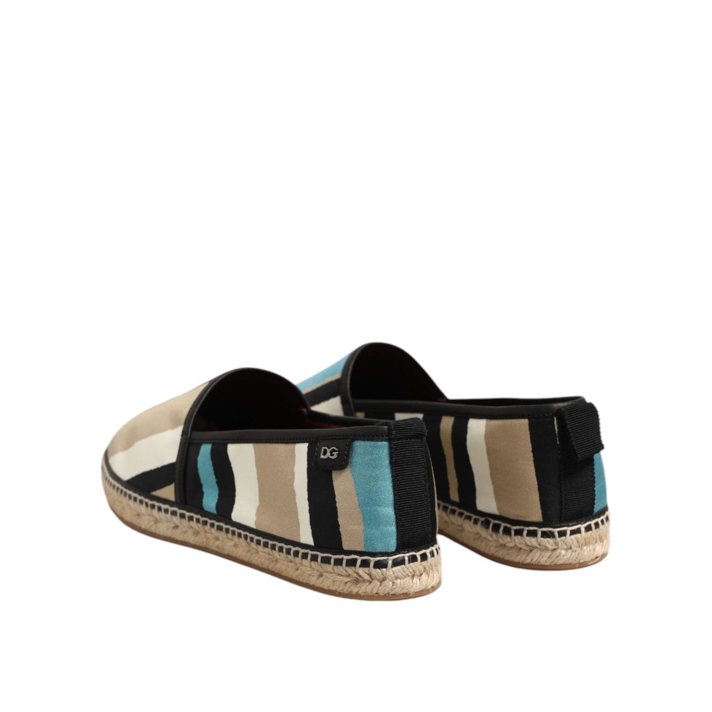 Dolce & Gabbana Multicolor Stripes Canvas Flat Espadrille Shoes MV7493-41