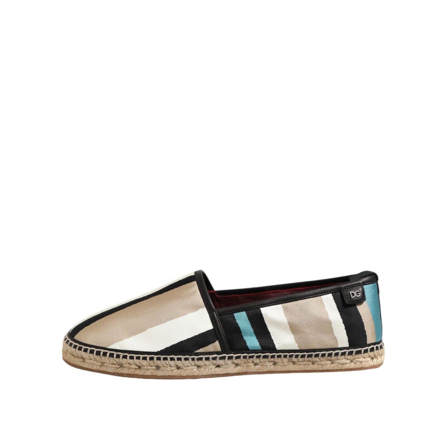 Dolce & Gabbana Multicolor Stripes Canvas Flat Espadrille Shoes MV7493-41