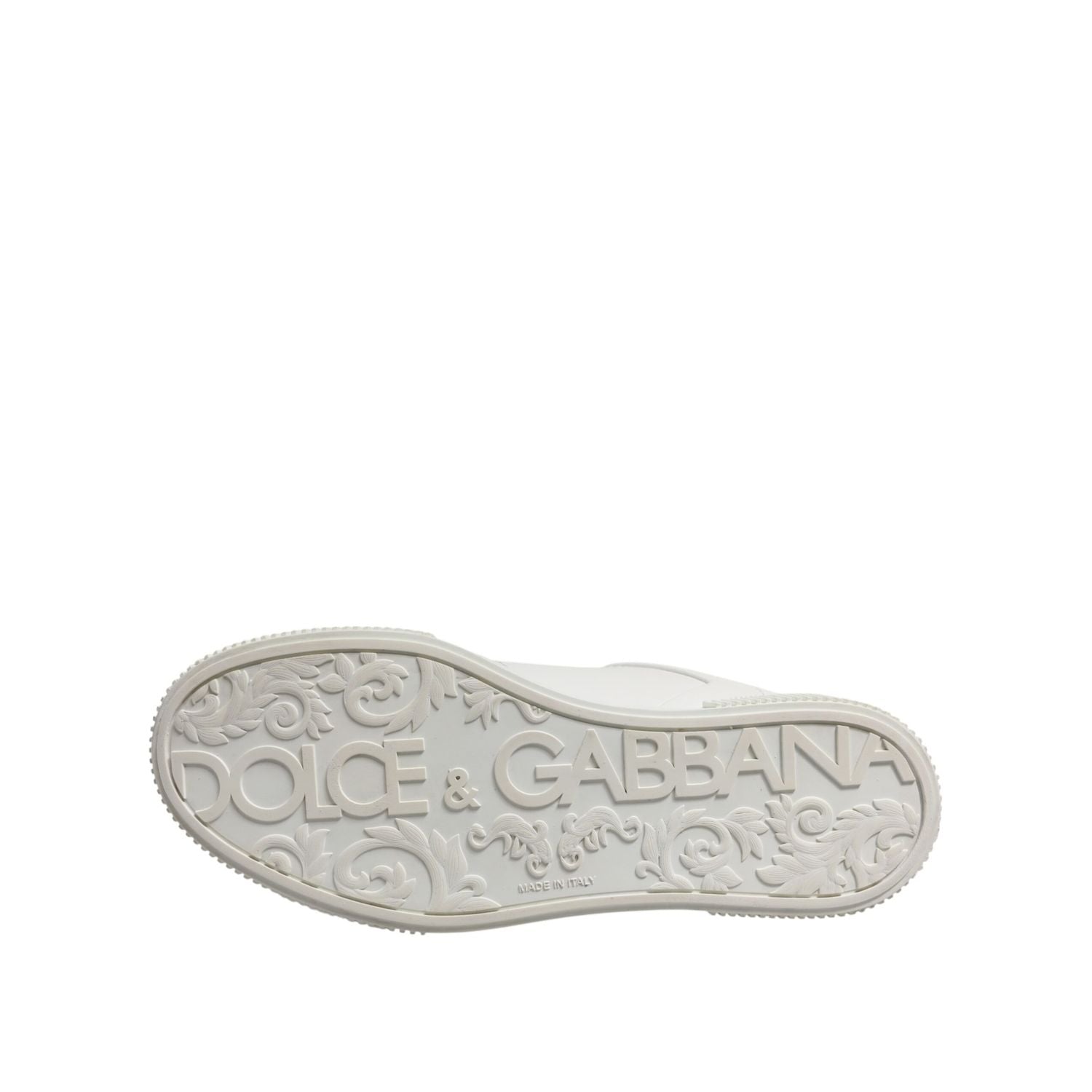 Dolce & Gabbana White Miami Leather Low Top Men Sneakers Shoes