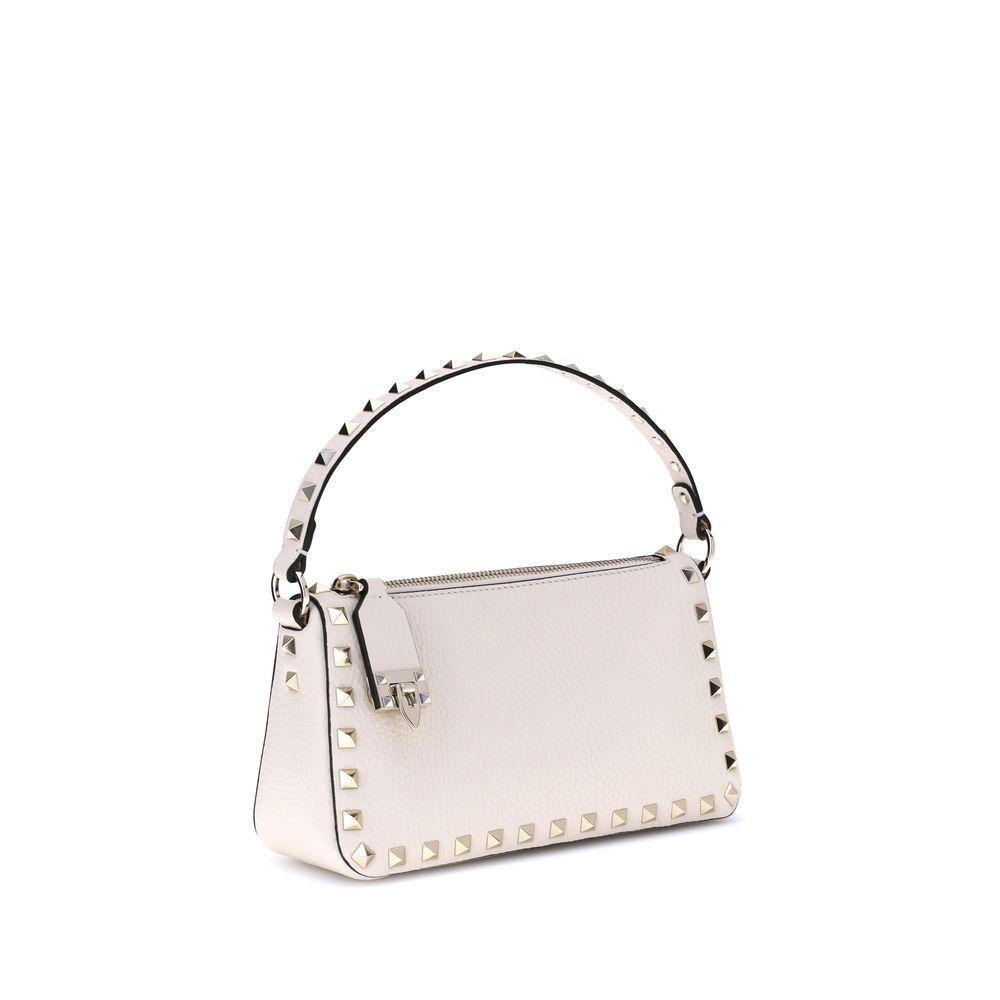 Front view with bag zipped and handles upright.