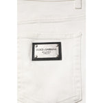 Dolce & Gabbana White Cotton Loose Men Denim Jeans PAN76369-50