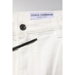 Dolce & Gabbana White Cotton Loose Men Denim Jeans PAN76369-50