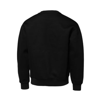 Dolce & Gabbana Black Modal DG Logo Plaque Pullover Sweater
