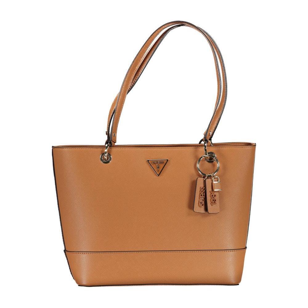 Front view with bag zipped and handles upright.