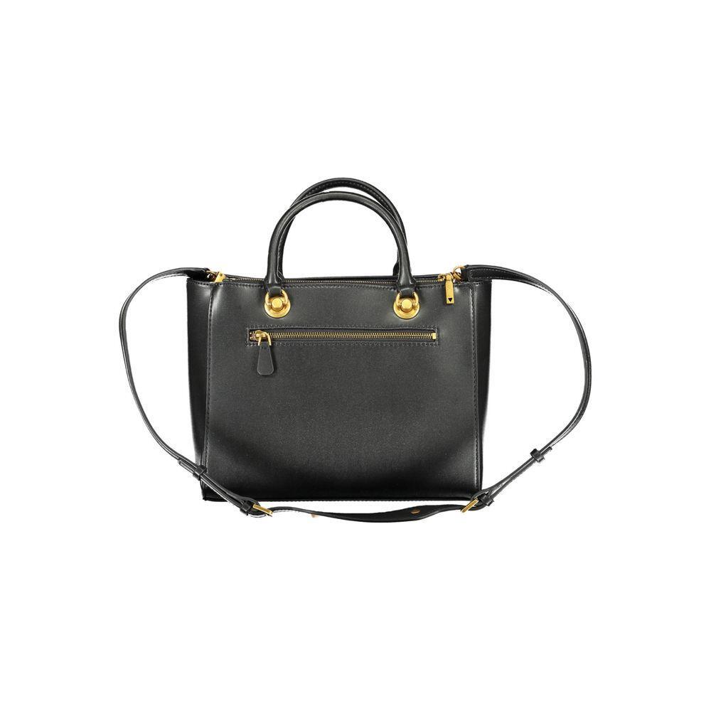 Front view with bag zipped and handles upright.