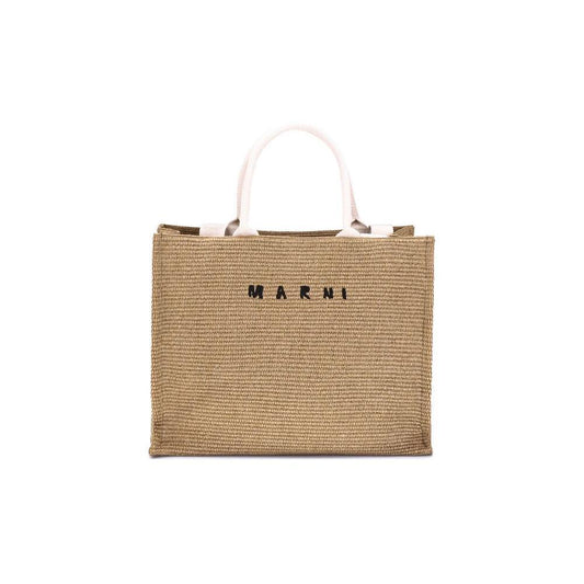 Marni Raffia-effect Tote Bag