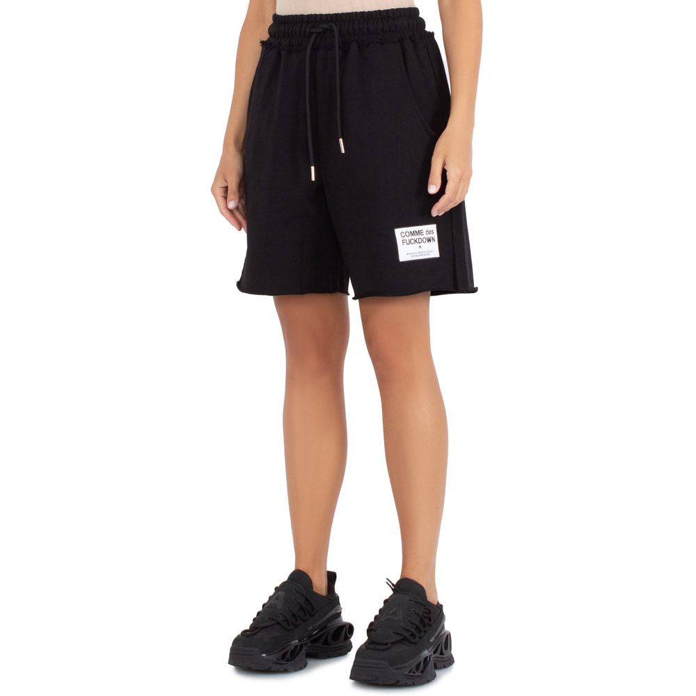 Comme Des Fuckdown Black Cotton Short CO-15693-S