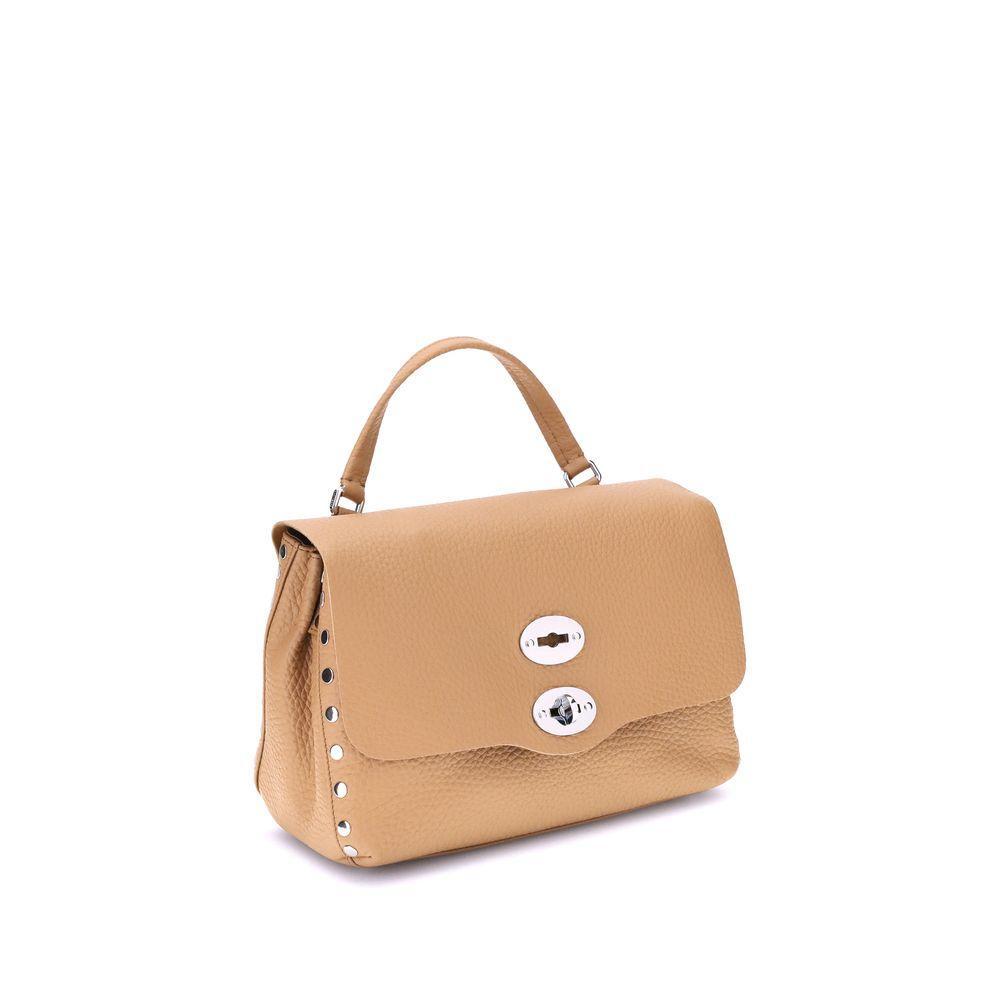 Front view with bag zipped and handles upright.