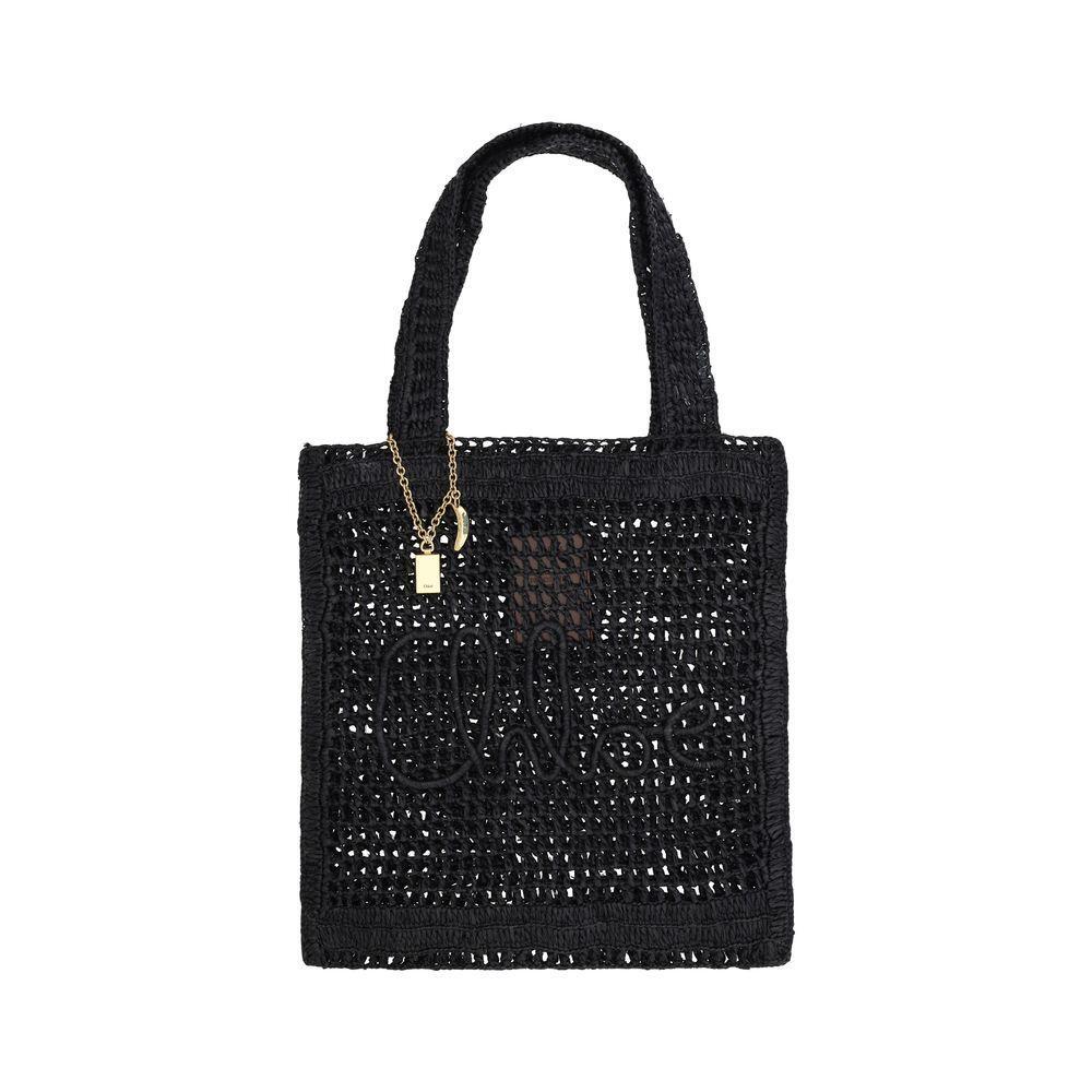 Front view with bag zipped and handles upright.
