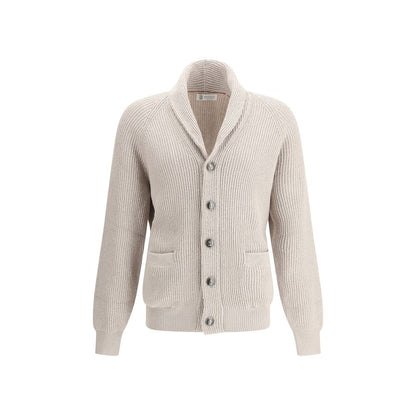 Brunello Cucinelli Beige Cotton Cardigan