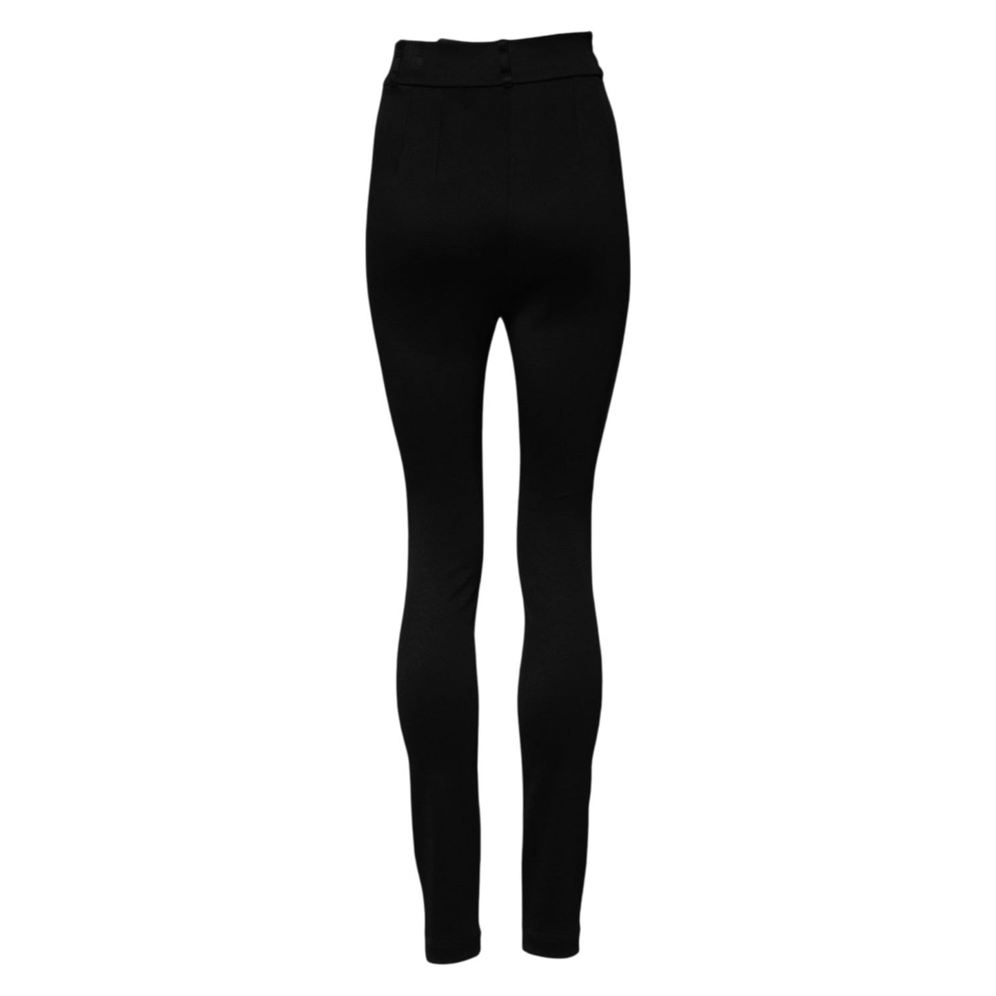Dolce & Gabbana Black Nylon High Waist Skinny Leggings Pants PAN74983-40