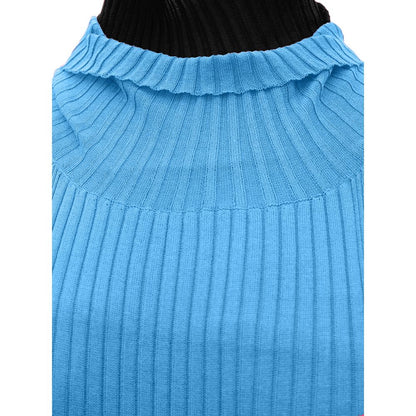 Bottega Veneta Blue Cotton Casual Dress