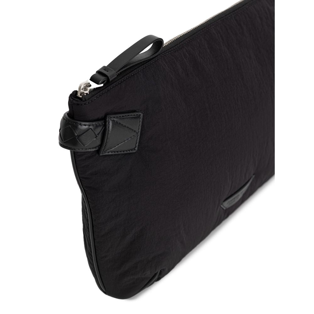 Bottega Veneta Black Nylon Clutch Bag BOVE-8911676