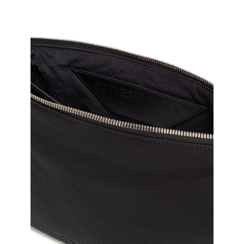 Bottega Veneta Black Nylon Clutch Bag BOVE-8911676