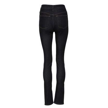Dolce & Gabbana Blue Cotton High Waist Skinny Denim Jeans