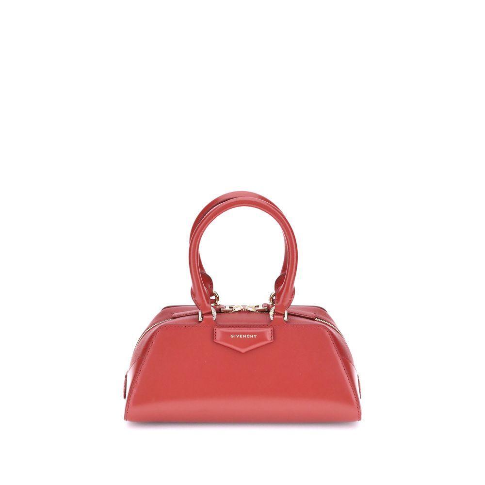 Front view with bag zipped and handles upright.