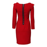 Armani Exchange Red Above Knee Long Sleeves Sheath Dress DR281342-38